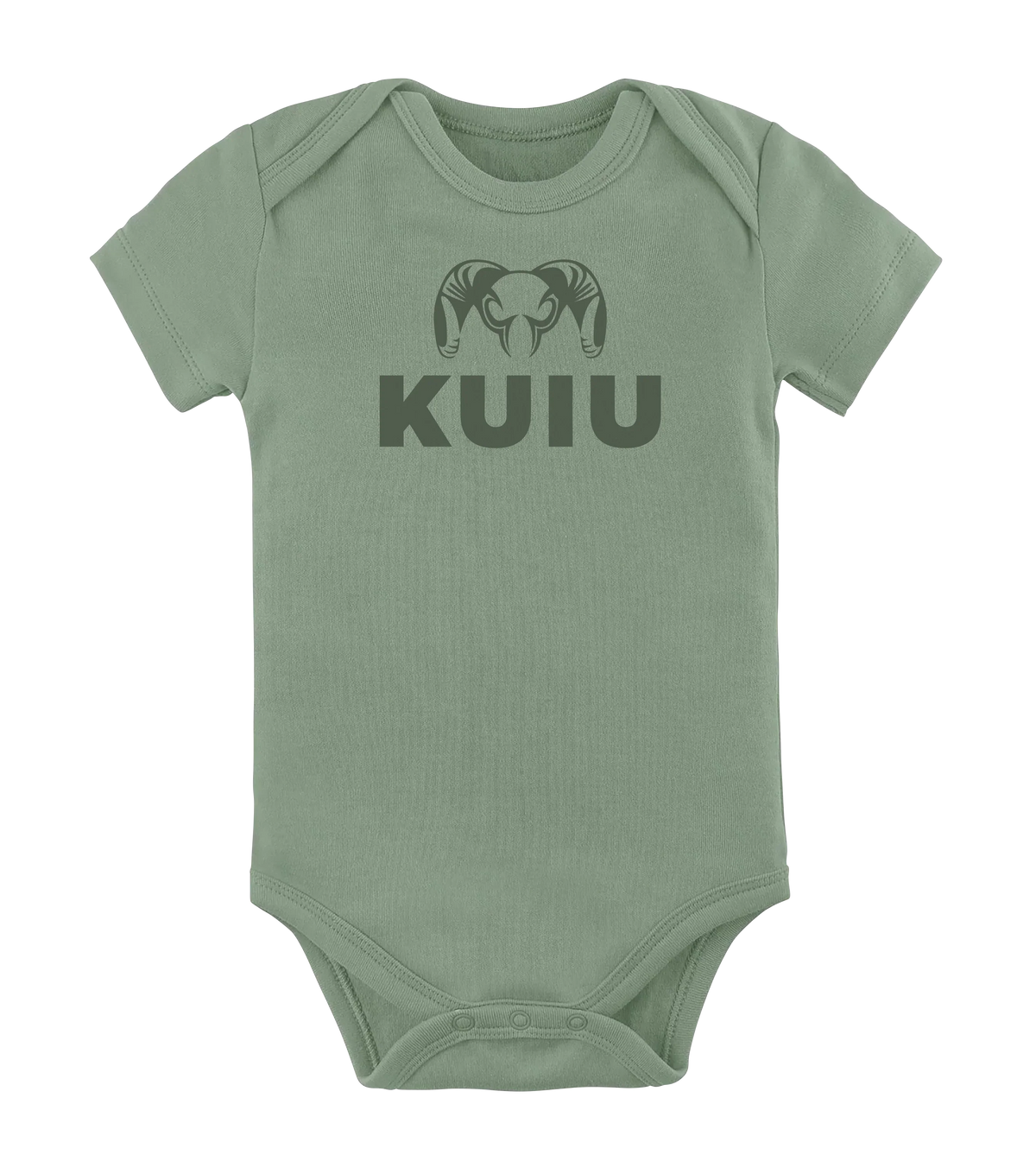 KUIU Stacked Logo Baby One-Piece | Thyme