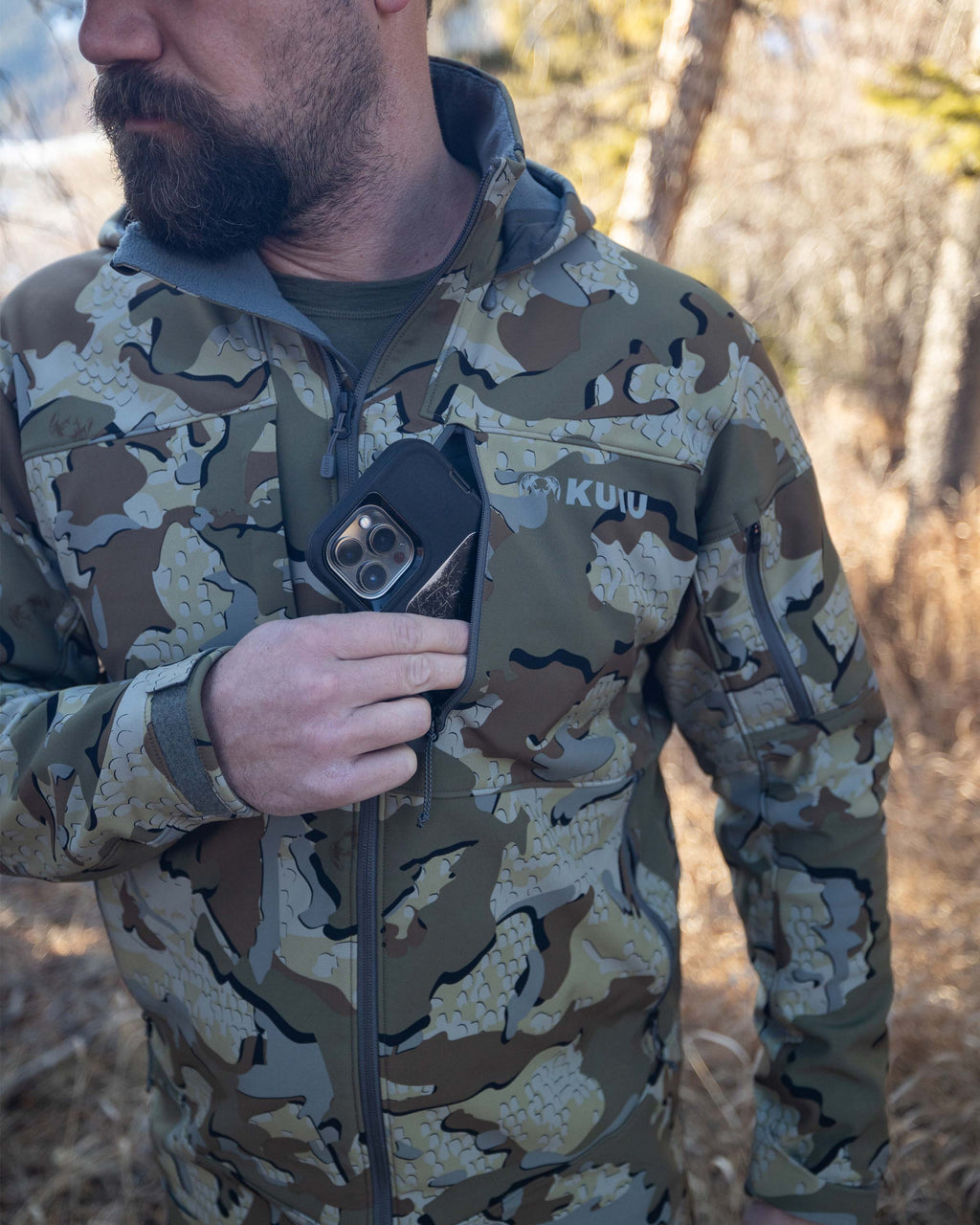 Guide PRO Hooded Jacket | Blaze/Major Brown