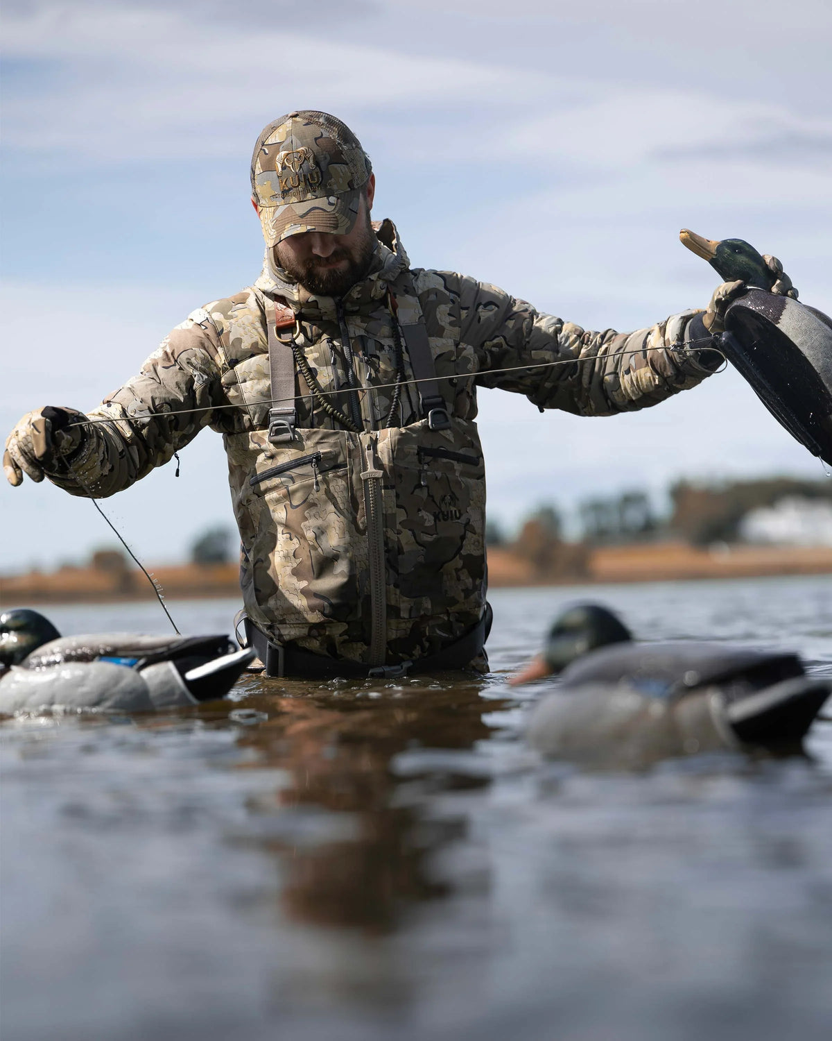 KUIU PRO HD Flex Zip Wader | Ash