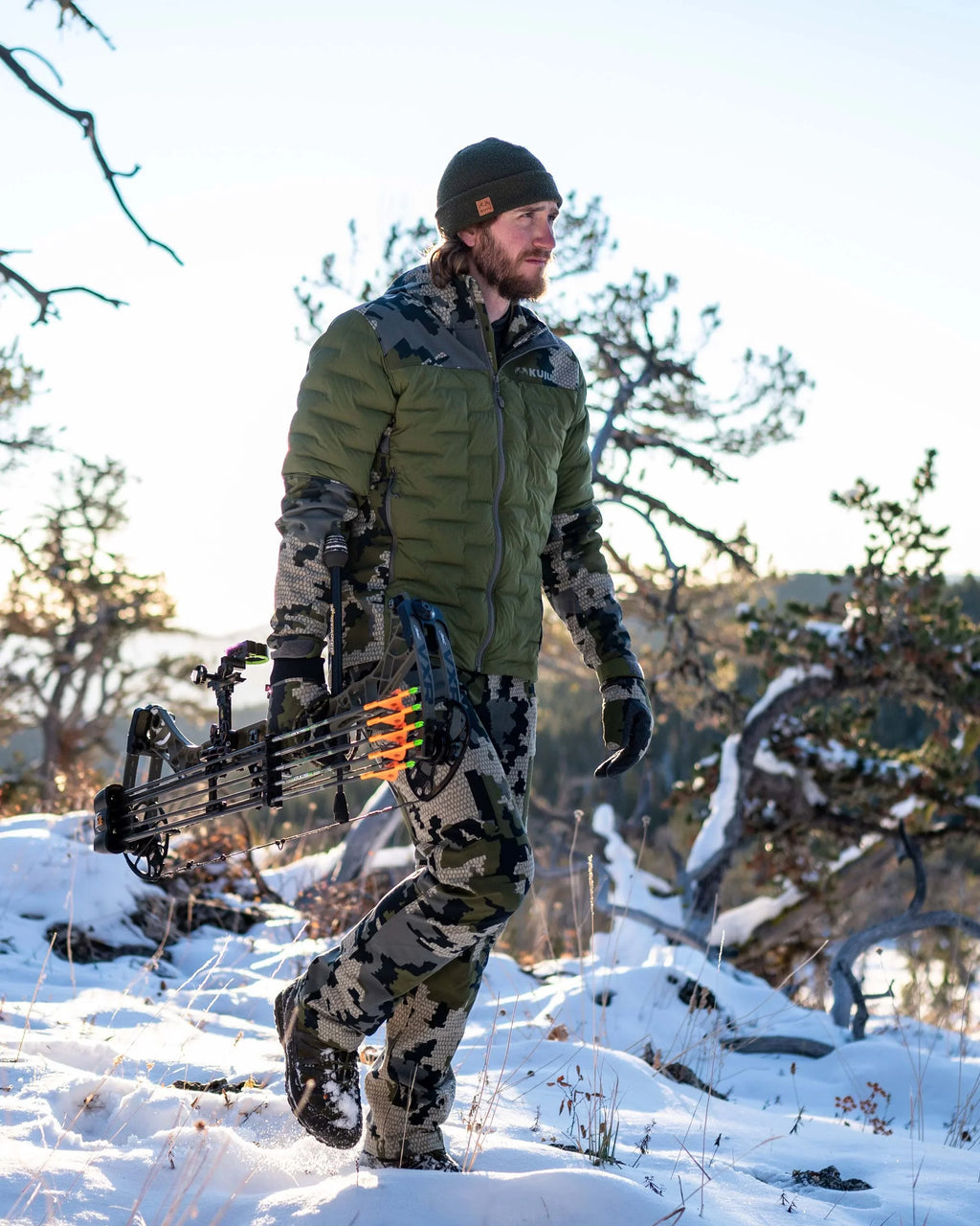 Axis Thermal Hybrid Hooded Jacket | Verde