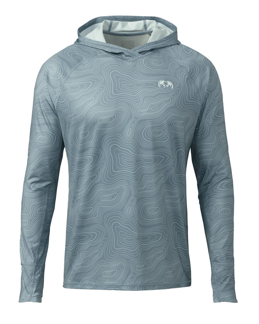 Gila LS Hoodie Topo | Glacier Topo Print