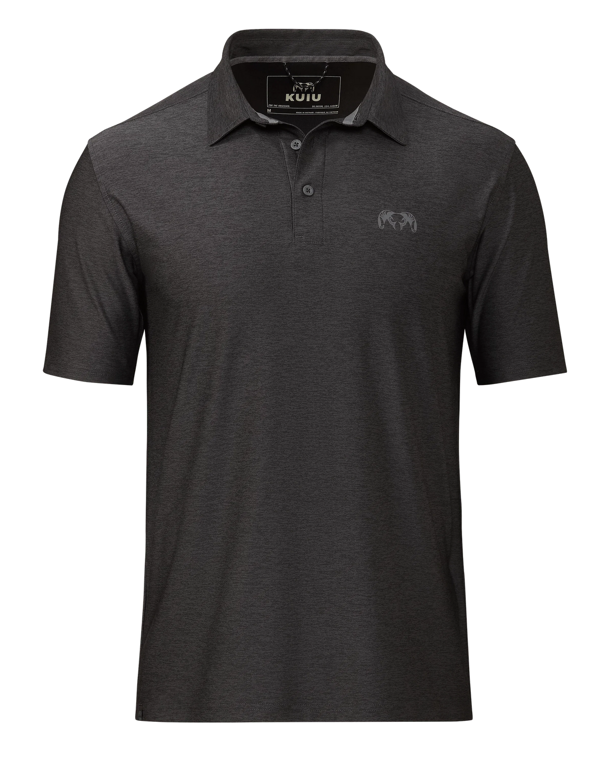 KUIU Performance Polo | Heather Black