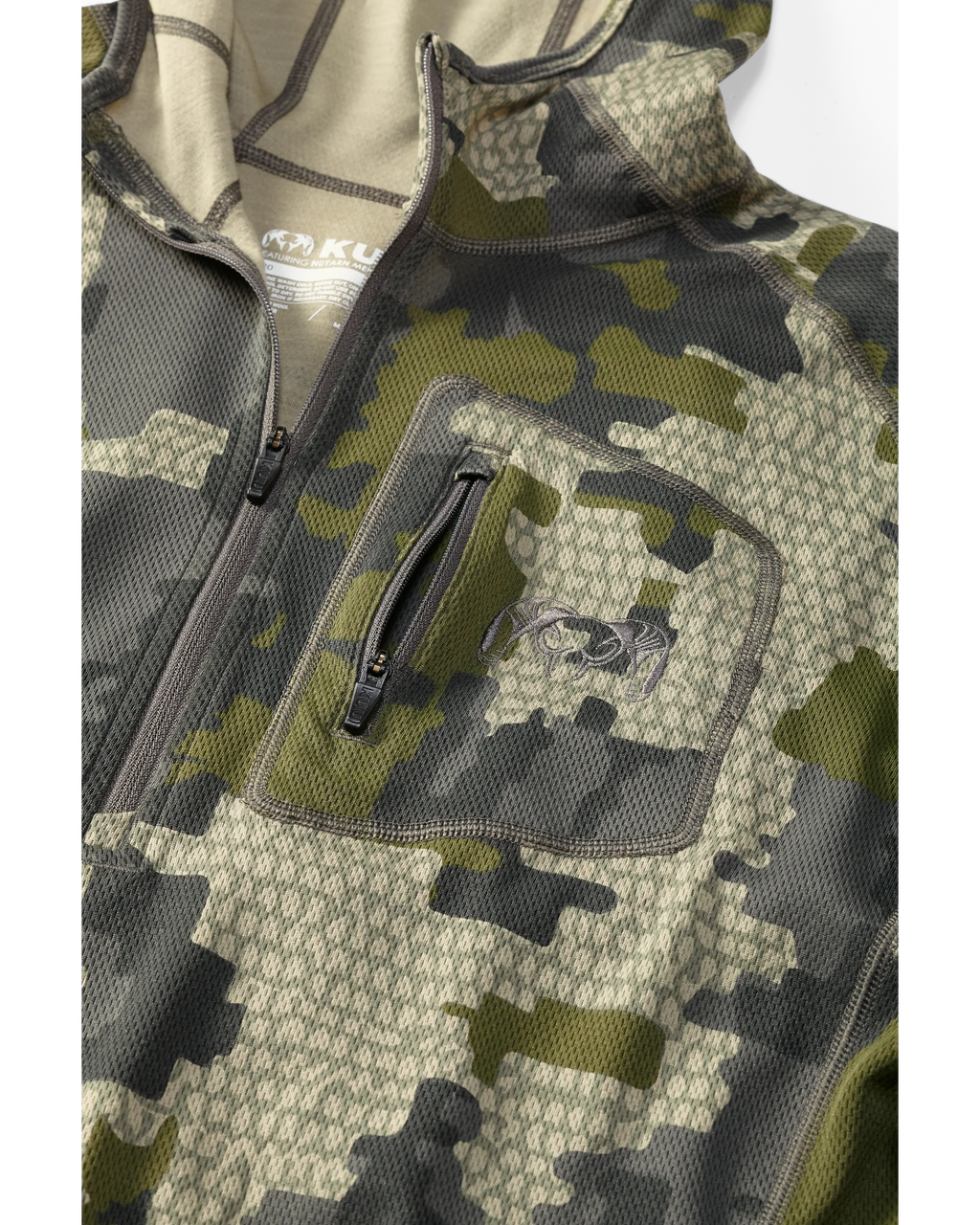 PRO Merino 200 Zip-T Hoodie | Verde