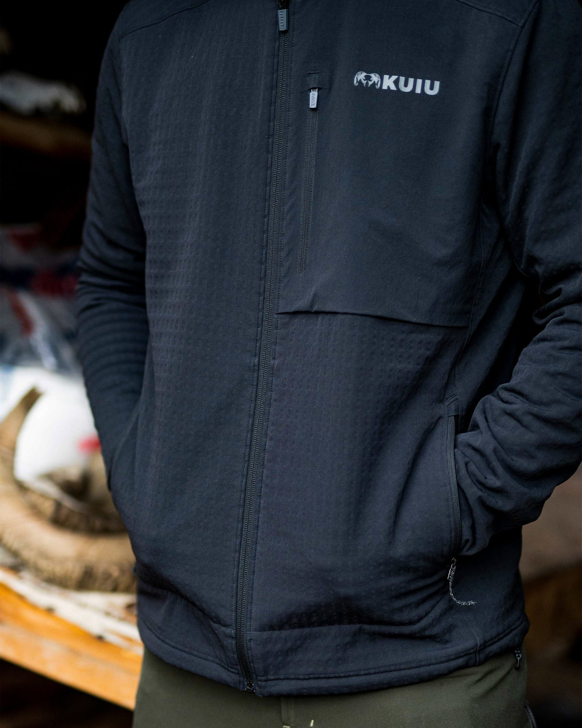 Blockfield Fleece Hoodie | Black